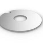 OPERATING LEVER STOP PLATE FOR SLIDING FLUSH DOORS