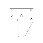 RADIAL DOOR RETAINER PLATE SINGLE ROLLER INNNER NEW SYTLE AL-BR