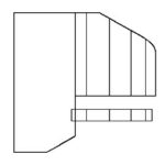 TRI-LEVEL RADIAL DOOR UPPPER EXTENSION  AL-BR