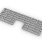 BRAKE STEP – 9-5/8” WIDE X 29-1/8” LONG, CUTOUT CENTERED