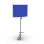 ALUMINUM BLUE FLAG – PORTABLE