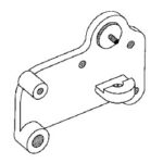 SLIDING DOOR LOCK PLATE