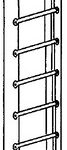 LADDER PAN ASSEMBLY – 9 RUNG - 155-1/2” HIGH - AR-BL
