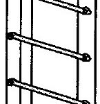LADDER PAN ASSEMBLY – 9 RUNG – 153-1/4”