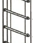 LADDER PAN ASSEMBLY – 10 RUNG – 150” HIGH